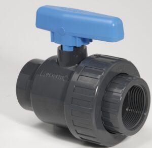 PVC Economy Water Supply Single Union Ball Valve BSP Female Threaded - EPDM Seals