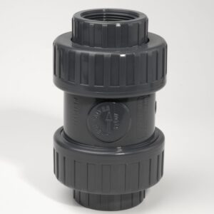 PVC Check Valve BSP Female Threaded Sockets with Stainless Steel Spring EPDM Seals