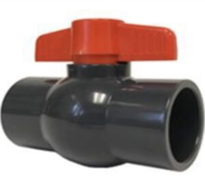PVC Plain Compact Ball Valve - Metric