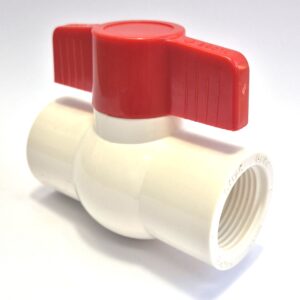 White Pool & Spa PVC Compact Ball Valve BSP Threaded