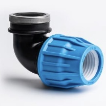 MDPE Compression Fitting Adaptor Elbow 90 Female Threaded BSP